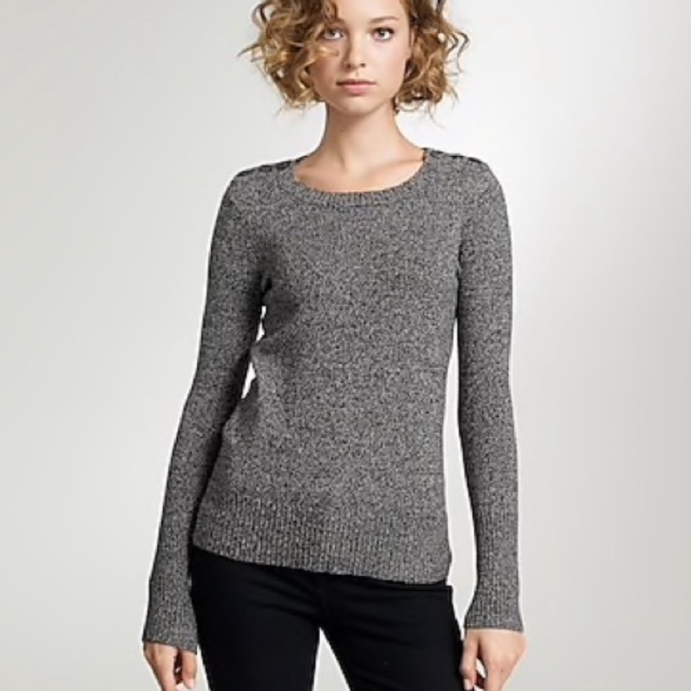 J. Crew Merino Wool Crewneck w/ shoulder buttons‎